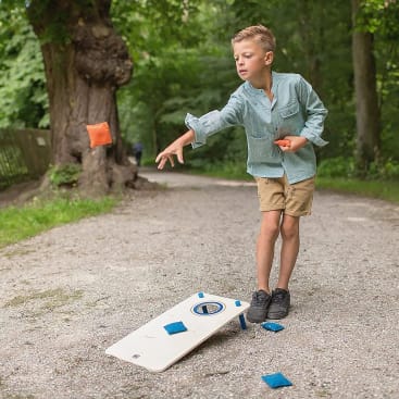 Cornhole Wurfspiel, ab 6 Jahren, für Innen- und Außenbereich