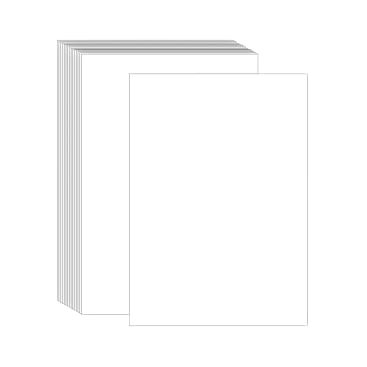 Tonkarton, weiß, 220 g/m², 50 x 70 cm, 25 Bogen