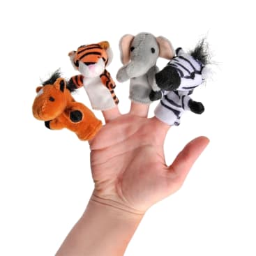 goki-Fingerpuppen-Set Tiere, 8-teilig
