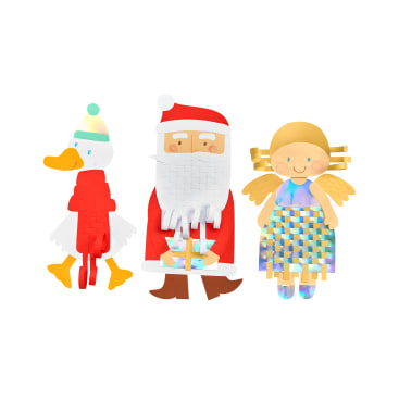 Bastelset – Papier-Flechten Weihnachten