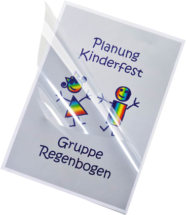 Einbanddeckel DIN A4, transparent, 100 Stück