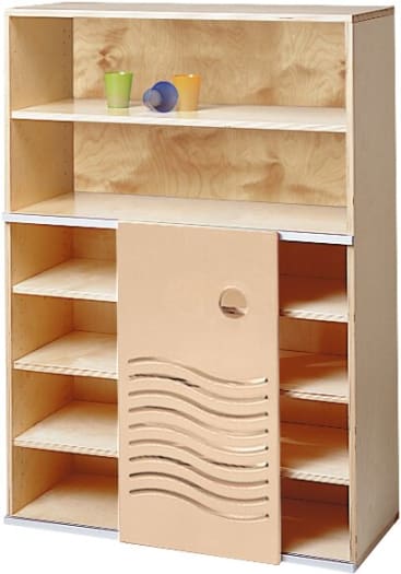 Wellen-Schiebetürenschrank