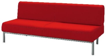 Sofa Rebello 3-Sitzer, Kunstleder, div. Farben