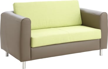 Sofa 2-Sitzer, Kunstleder, div. Farben, B 150 x H 90 x T 82 cm