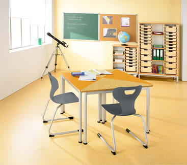 Gleitkufenstuhl solit:sit® Swing, Modell A, Kunststoff-Schale, div. Farben, Gr. 5, Sitzh. 43 cm