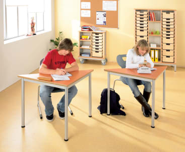 Gleitkufenstuhl solit:sit® Swing, Modell A, Kunststoff-Schale, div. Farben, Gr. 5, Sitzh. 43 cm
