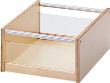 Materialkasten mit Acryleinsatz move upp®, B 29 x H 15 x T 35 cm