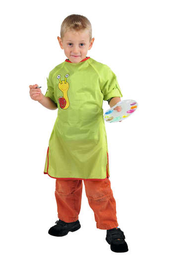 Kindermalkittel, größenverstellbar, 3 Stück
