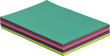 Bastelpapier, 500 Blatt in 10 Farben