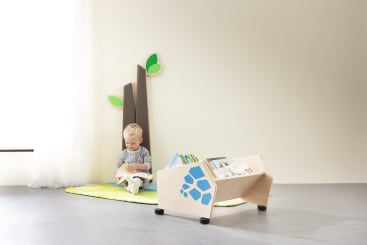 Bücherkiste mit Rollen