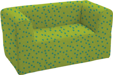 Sofa 2-Sitzer, div. Stoffe, Sitzh. 30 cm