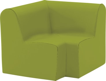 Sofa Ecke sidd, Kunstleder, div. Farben, Sitzh. 34 cm
