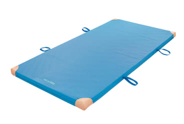 Turnmatte RG 120 mit Lederecken und Trageschlaufen, 200x100x6 cm
