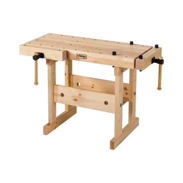 Werkbank höhenverstellbar, B 96 x T 52 x H 65 bzw. 86 cm.