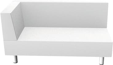 Mittleres Podest mit Ecklehne links, Sitzhöhe 53 cm