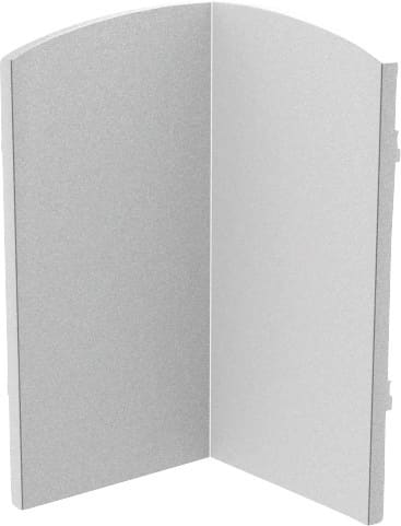 Wandmatte Eckpolster, gepolstert, H 97 x B 65 x T 10 cm