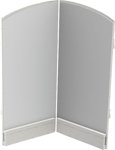 Eckspiegel Berg, L 65 x B 65 x H 97 cm