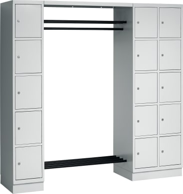 Garderobe mit 15 Schließfächern, B 195 x H 195 x T 50 cm