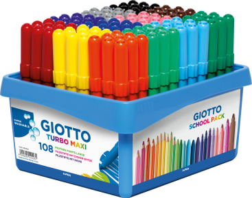 Giotto Turbo Maxi Fasermaler, 108 Stück