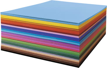 Tonpapier-Set 130g/m², 50 x 70 cm, 200 Bogen