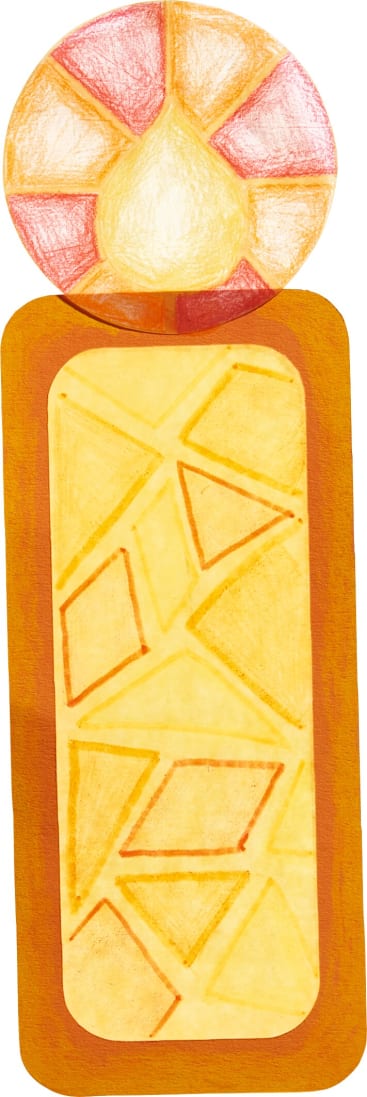 Sachenmacher Fensterbild Kerzenschein, 12 Stück