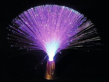 LED-Glasfaser-Lampe