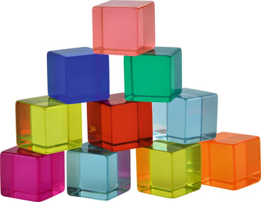 Acryl-Bauwürfel, 100-teilig