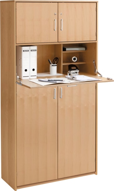 Schrank-Arbeitsplatz Forminant, Dekor, B100 x H182 x T39,4 cm