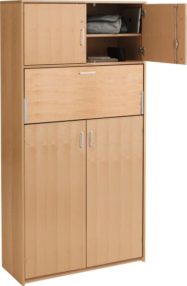 Schrank-Arbeitsplatz Forminant, Dekor, B100 x H182 x T39,4 cm