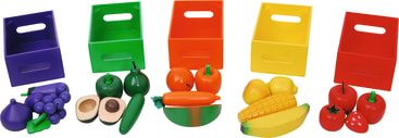 Obst & Gemüse Farb-Sortier-Set, 25-teilig
