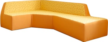 Ecksofa rechts, div. Stoffe, Sitzh. 30 cm