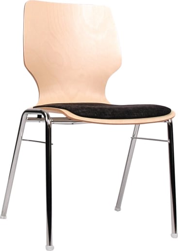 Stuhl combisit A gepolstert, div. Farben, Sitzh. 46 cm