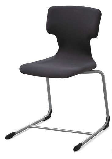 Luftpolsterstuhl kiboo gepolstert, Gleitkufe, div. Stoffe, Gr. 6, Sitzh. 46 cm