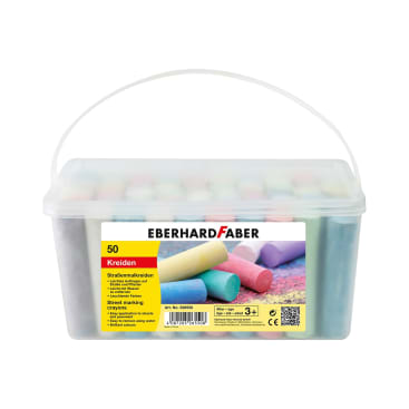 Straßenmalkreide-Sparpack, 50 Kreiden