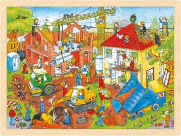 goki Wimmelpuzzle-Set, 4 Puzzles