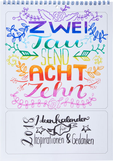 Mal- und Klebekalender, 5 Stück