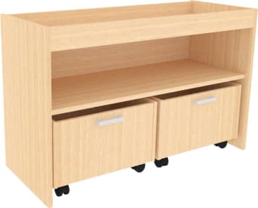 Regal-/Rollschrank mit hoher Abschlusska