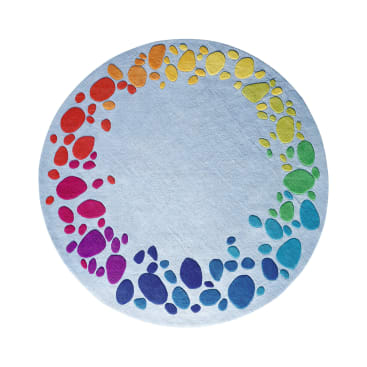 Teppich Regenbogen, rund, Ø 2,50 m