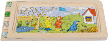 Schichtenpuzzle 4 Jahreszeiten, 32 Teile