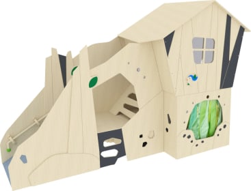 Spielhaus grow upp Dachsbau, links