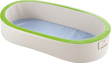 Weichschaumbett, oval, mit Einstecktasche