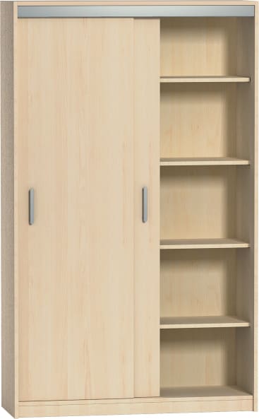 Schiebetürenschrank m. Mittelwand variado, B 80 x H 191 x T 43,5 cm
