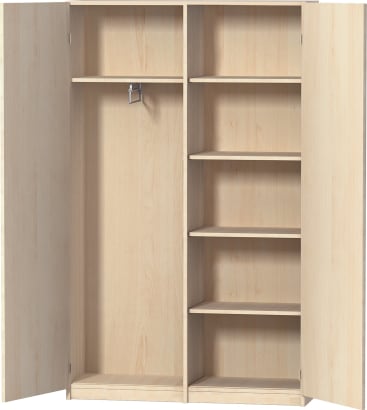 Akten-Garderobenschrank Drehtüren variado, B 100 x H 191 x T 45,5 cm