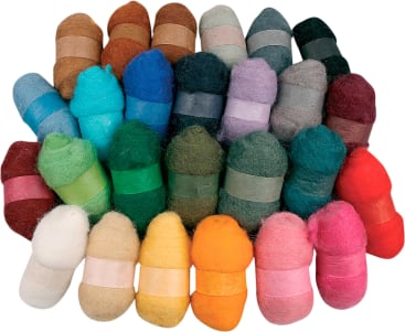 Filzbänder-Set, 26 Farben à 25 g