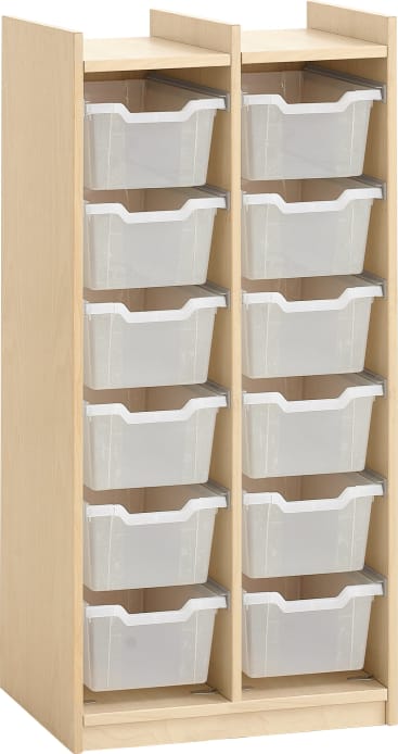 Eigentumsschrank YUNA für 12 Kunststoffboxen, B 60,5 x H 122 X T 33 cm