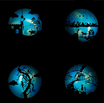 MATHMOS® Märchen-Effektscheiben für Space Projektor, 4-teilig