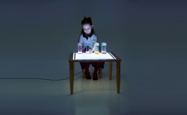 Leuchttisch mit LED-Panel, höhenverstell