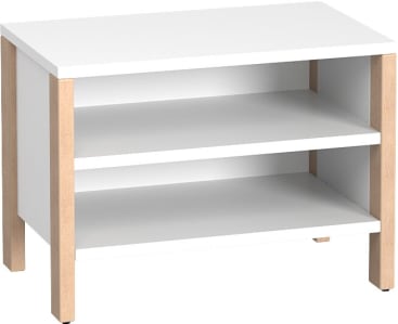 Regalschrank Linus, offen, B 75,3 x H 55 (mit Füßen) x T 45,7 cm
