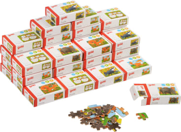 goki Holzpuzzle Waldtiere, 36 Stück