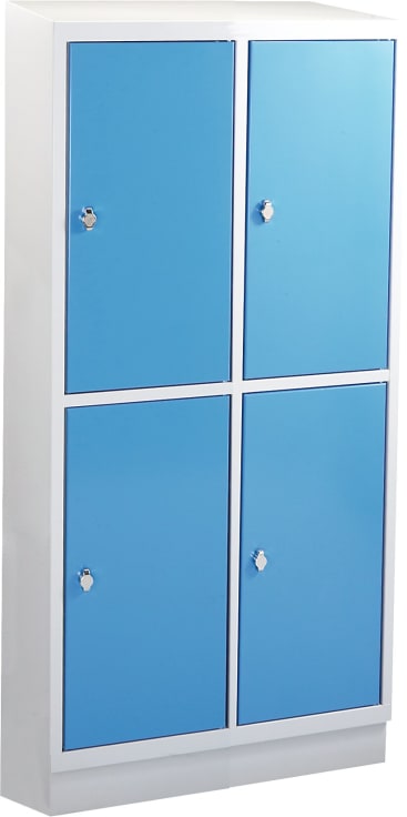 Schultaschenschrank, 2 x 2 Fächer, B 72,5 x H 165 x T 50 cm